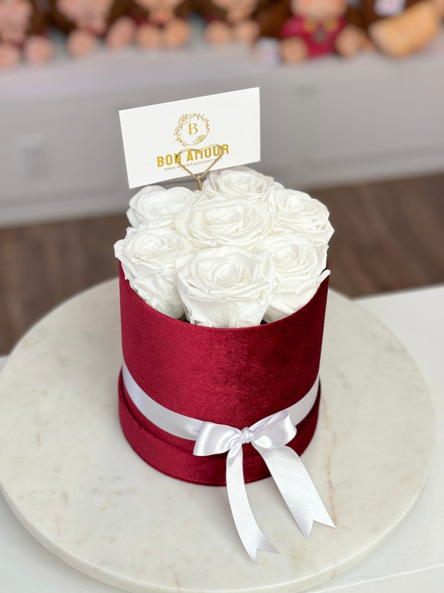 PRESERVED ROSES VELVET BOX