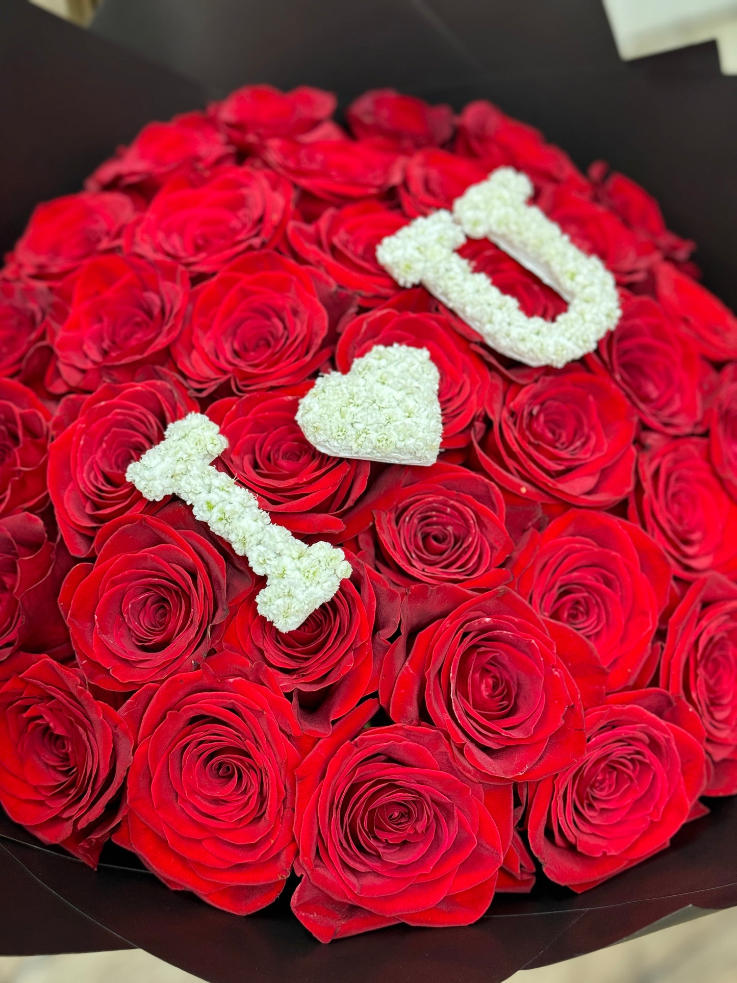 35 Roses with Personalized Initials