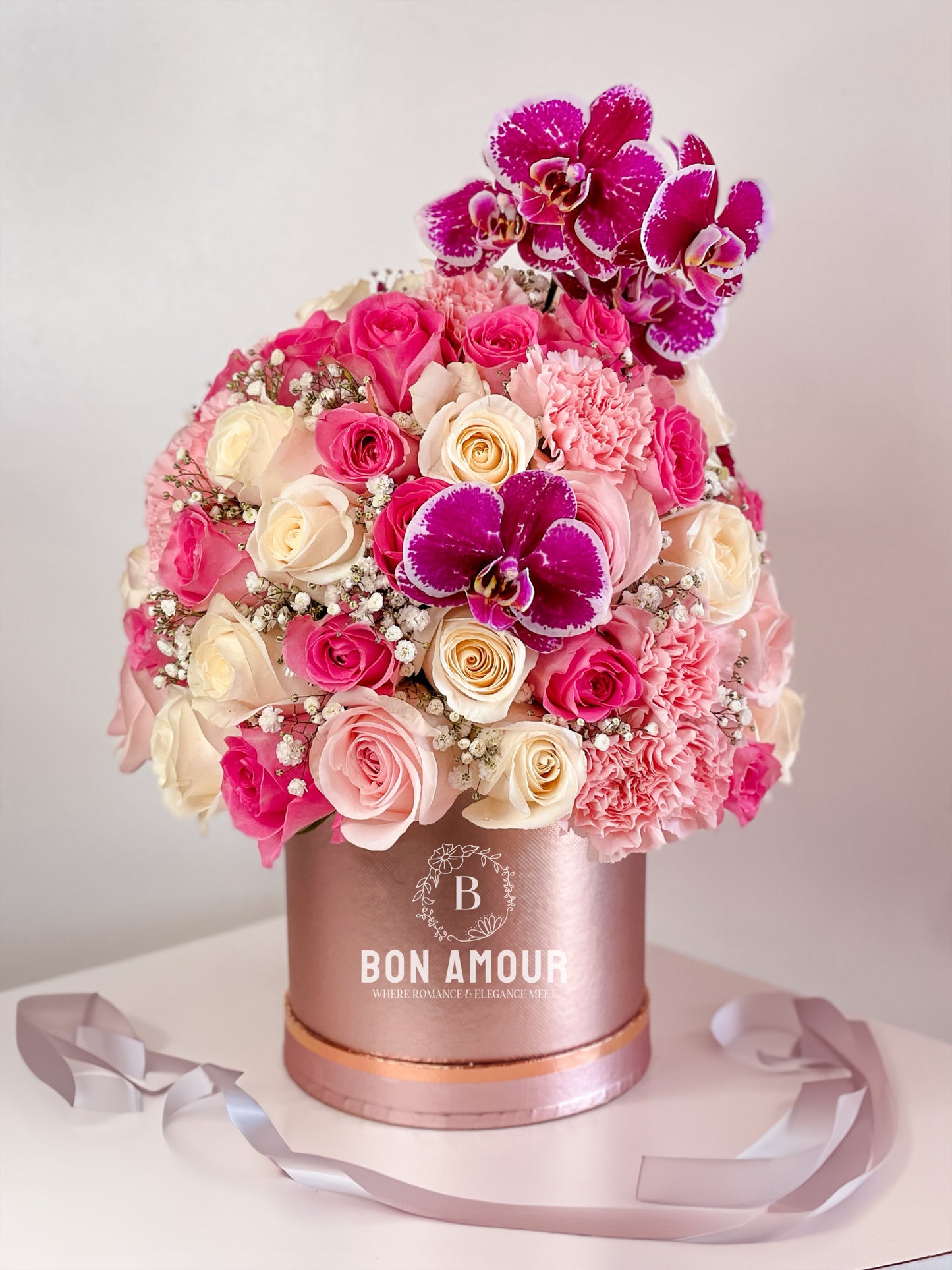 Blush pink flower arrangement